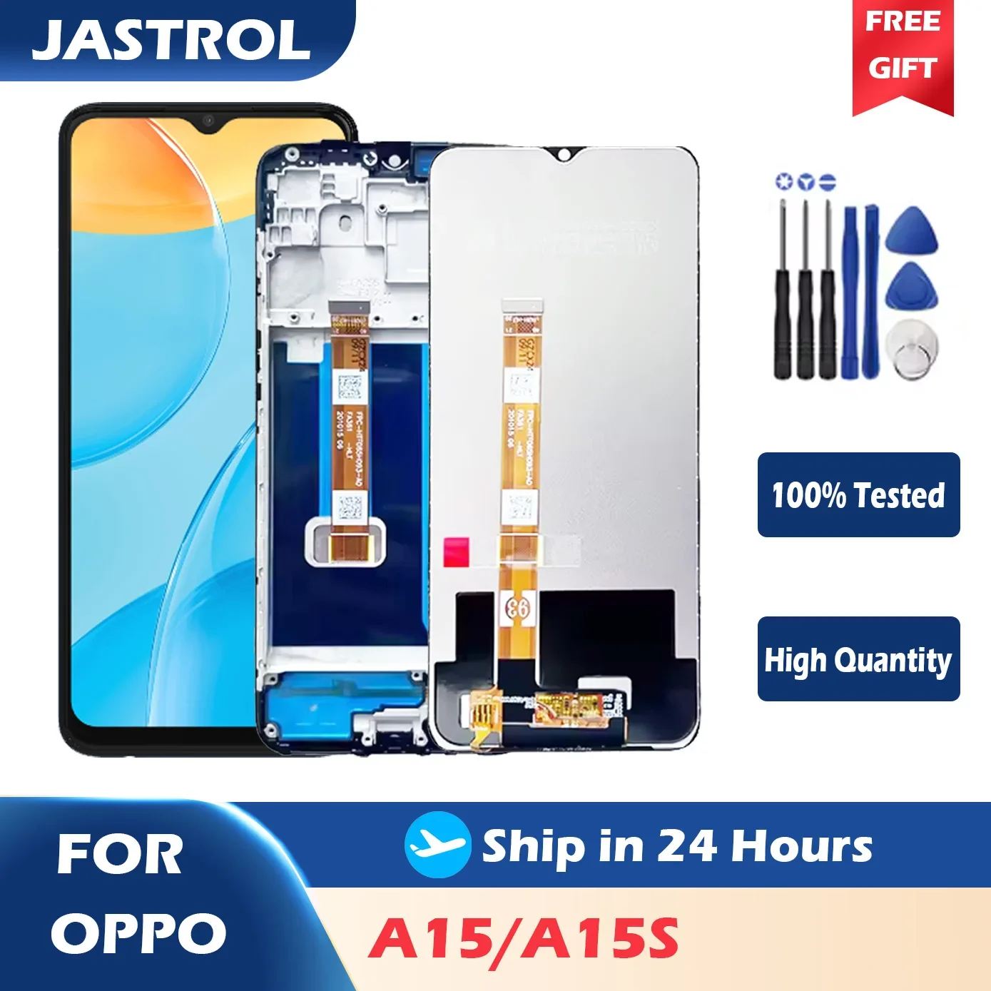 6.52" IPS LCD For Oppo A15 / A15S / A16K CPH2179 LCD Display Screen Touch Screen Digitizer Replacement Parts With Frame
6.52" IPS LCD For Oppo A15 / A15S / A16K CPH2179 LCD Display Screen Touch Screen Digitizer Replacement Parts With Frame