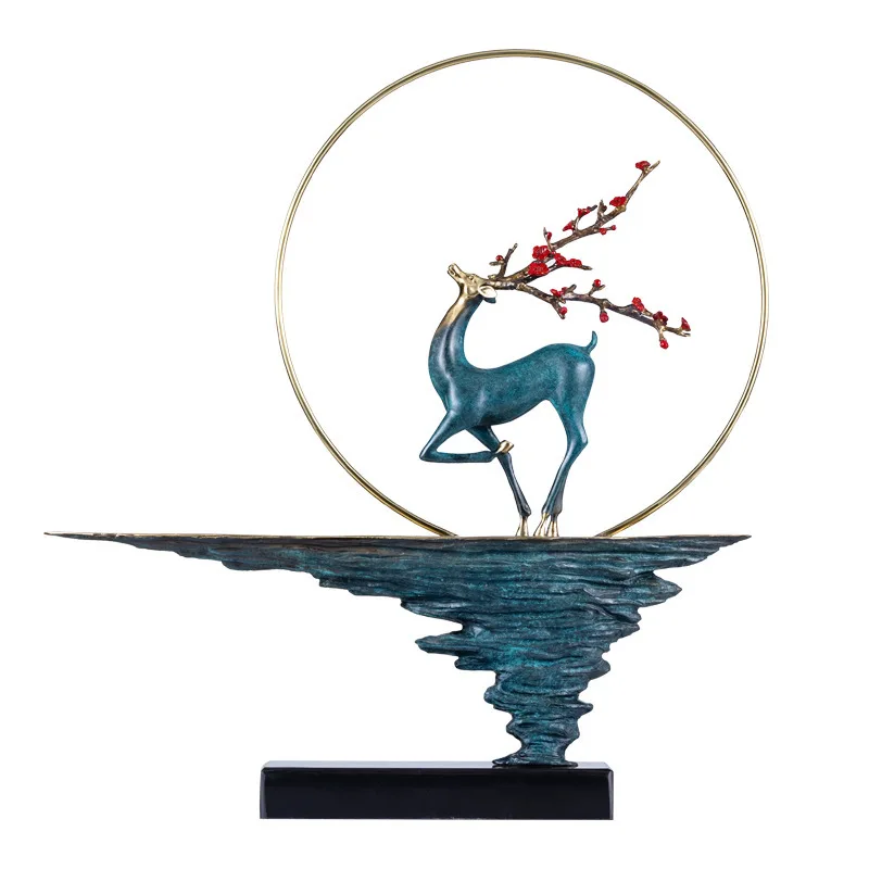 Copper deer ornament living room entrance tea room office table lucky
Copper deer ornament living room entrance tea room office table lucky