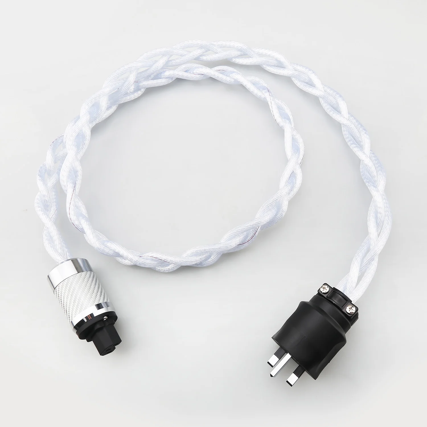 5N OCC Single Crystal Audiophile Power Cable with Carbon Fiber Rhodium Plating Plug US & EU UK Adapter for HIFI Audio DAC Amplif
5N OCC Single Crystal Audiophile Power Cable with Carbon Fiber Rhodium Plating Plug US & EU UK Adapter for HIFI Audio DAC Amplif