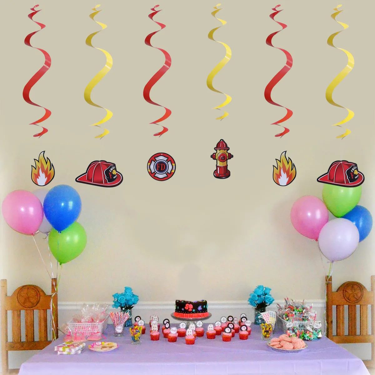 12Pcs Firefighter Party Supplies Dangling Swirls and Pendants for Birthday Decoration Backdrop Home Room Indoor Outdoor Festive
12Pcs Firefighter Party Supplies Dangling Swirls and Pendants for Birthday Decoration Backdrop Home Room Indoor Outdoor Festive