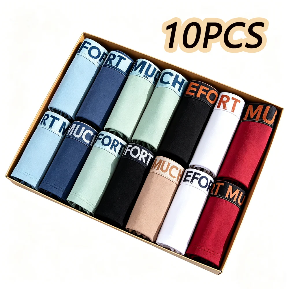 10pcs New Style Men's Underwear Breathable Thin Flat Angle mid Waist Briefs Teenagers Comfortable Cotton Boxer Shorts
10pcs New Style Men's Underwear Breathable Thin Flat Angle mid Waist Briefs Teenagers Comfortable Cotton Boxer Shorts