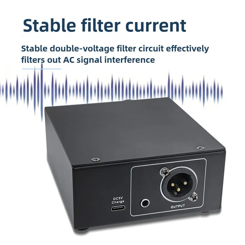 Outdoor Portable Rechargeable 48V Phantom Power Supply For Condenser Microphones Recording Equipment
Outdoor Portable Rechargeable 48V Phantom Power Supply For Condenser Microphones Recording Equipment