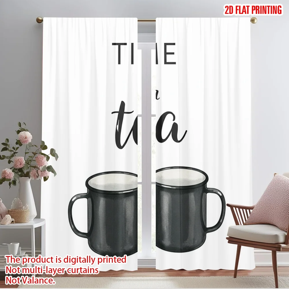 2pcs 2D flat printing Party Curtains Time for Tea Mugs 100% Polyester Without Electricity All Season Party & Holiday Decor 
2pcs 2D flat printing Party Curtains Time for Tea Mugs 100% Polyester Without Electricity All Season Party & Holiday Decor
