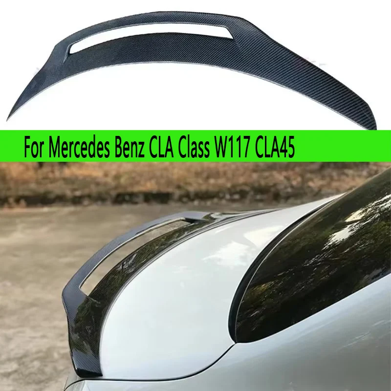 For Mercedes Benz CLA Class W117 CLA45 Carbon Fiber Tail fins Rear Spoiler Duckbill Car Wing Retrofit the rear wing Spoiler
For Mercedes Benz CLA Class W117 CLA45 Carbon Fiber Tail fins Rear Spoiler Duckbill Car Wing Retrofit the rear wing Spoiler