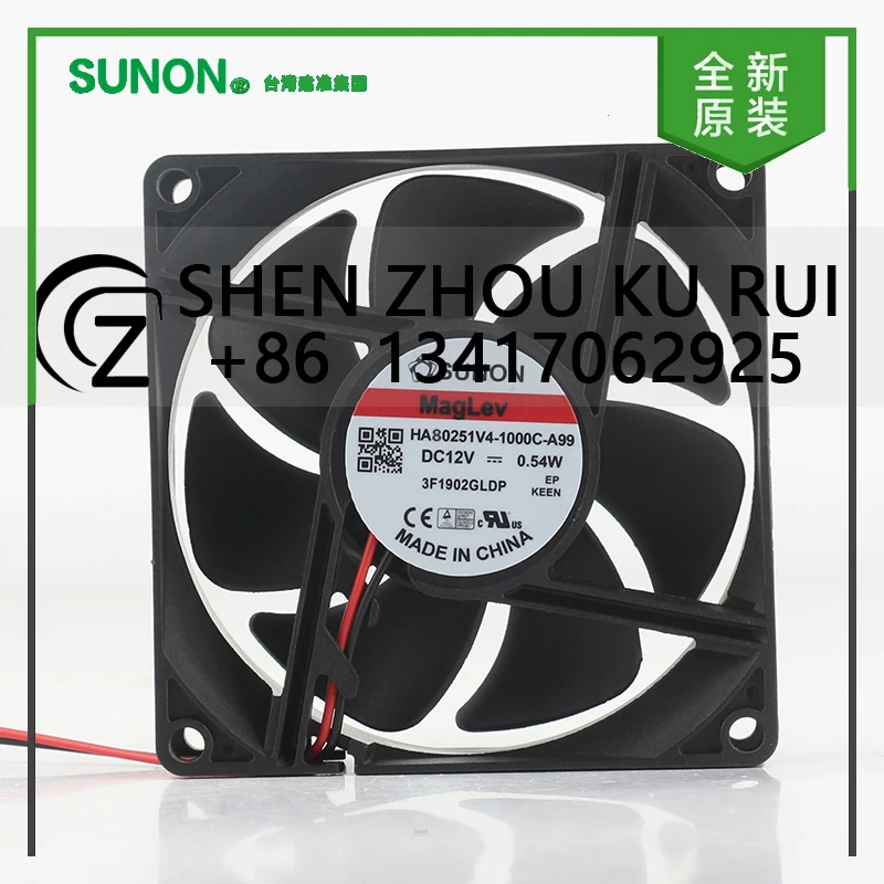 Оригинальный блок питания Sunon 5 В 24 В 48 В постоянного тока 12 В 0,54 Вт AC EC 8025 80X80X25MM 8 см Maglev малошумный вентилятор охлаждения HA80251V4-1000C-A99
Оригинальный блок питания Sunon 5 В 24 В 48 В постоянного тока 12 В 0,54 Вт AC EC 8025 80X80X25MM 8 см Maglev малошумный вентилятор охлаждения HA80251V4-1000C-A99