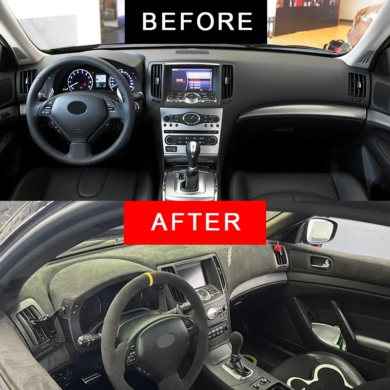 LS AUTO Alcantara Dashboard Covers for Infiniti G37 G25 2009-2013 Mat Shade Cushion Pad Carpets Car-styling Internal Accessories
LS AUTO Alcantara Dashboard Covers for Infiniti G37 G25 2009-2013 Mat Shade Cushion Pad Carpets Car-styling Internal Accessories