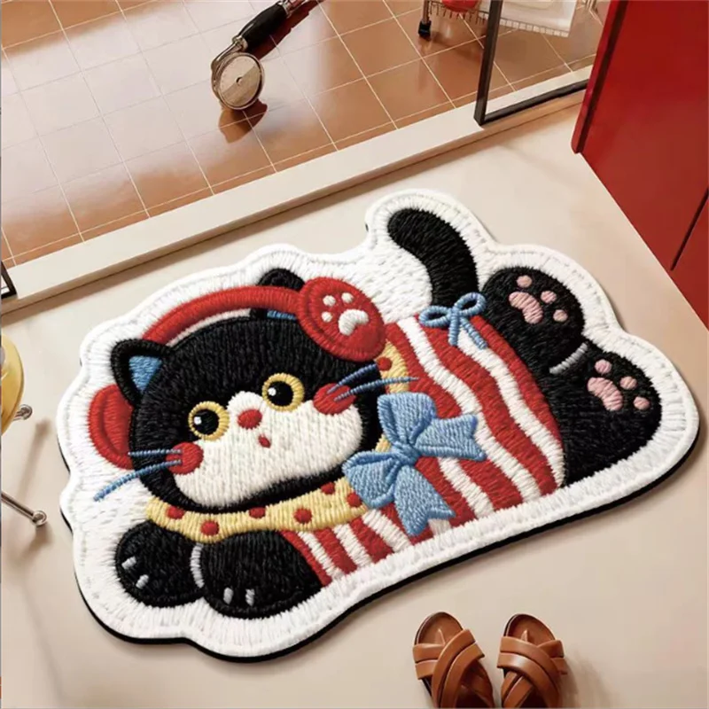 40x60cm Cartoon 3D Cat Diatom Mud Floor Mat Wear-Resistant Home Bathroom Mat Water Absorbent Anti-Slip Dirt Resistant Easy Maint
40x60cm Cartoon 3D Cat Diatom Mud Floor Mat Wear-Resistant Home Bathroom Mat Water Absorbent Anti-Slip Dirt Resistant Easy Maint