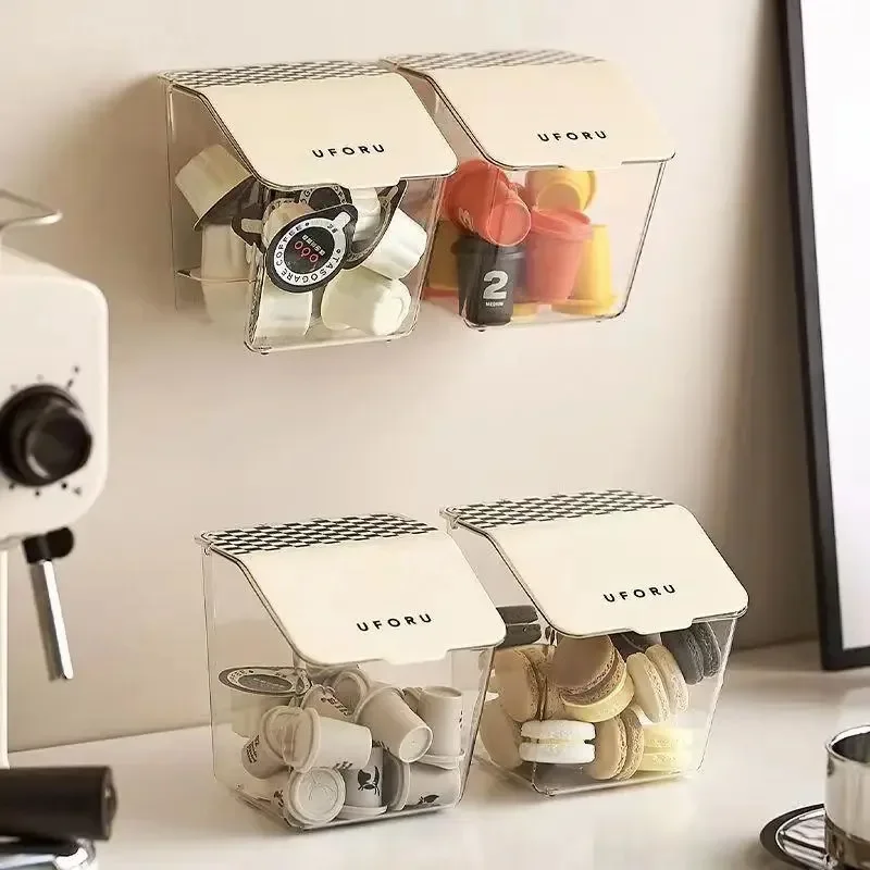 1Pc Home Portable Dustproof Coffee Capsule Box Modern Simplicity Wall Mounted Multifunctional Snack and Candy Box Storage
1Pc Home Portable Dustproof Coffee Capsule Box Modern Simplicity Wall Mounted Multifunctional Snack and Candy Box Storage