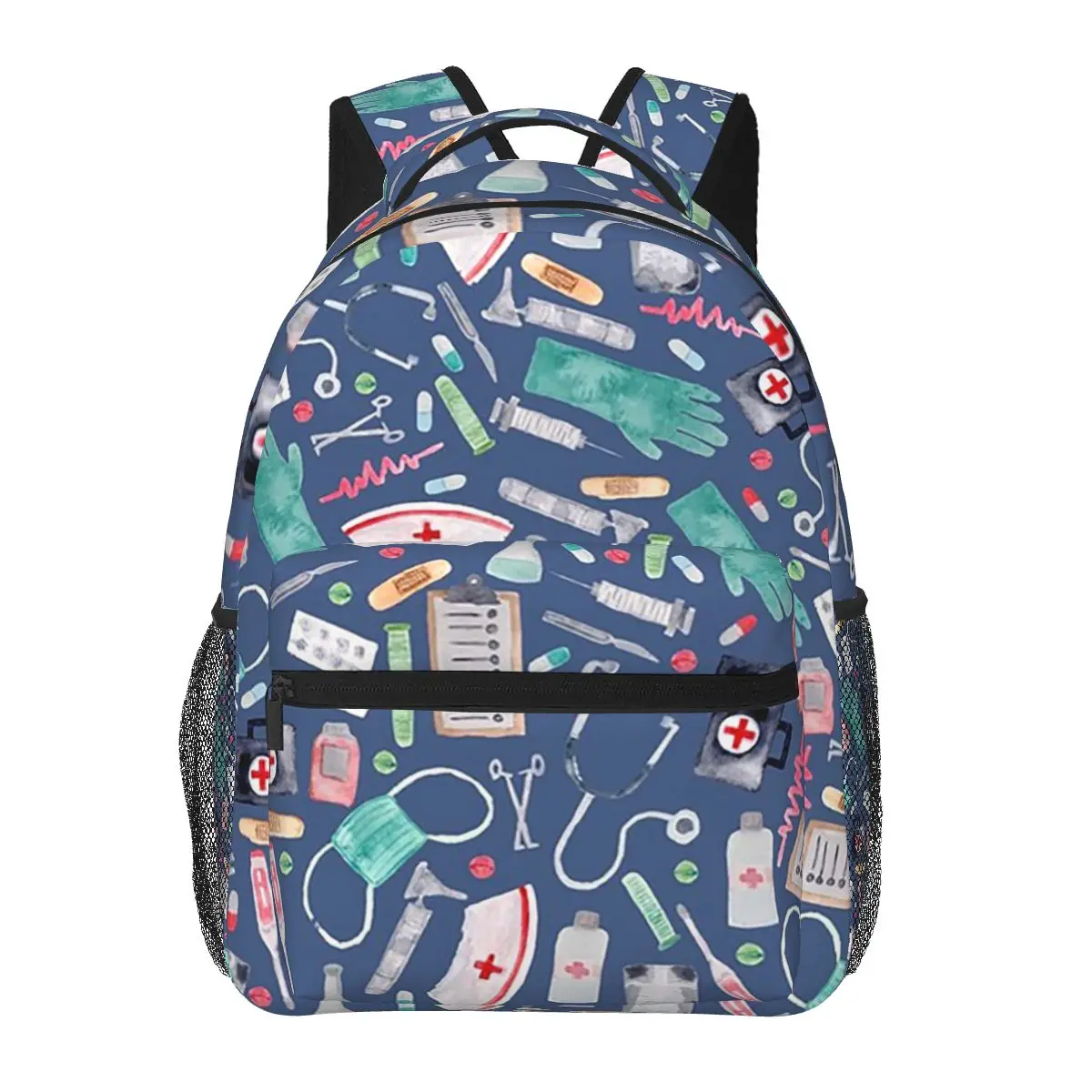 Medical Pattern Doctor Nurse Watercolor Navy Texture Backpack Hot Sale Daypack BookBag School Bag Shoulder Bags for Men Women
Medical Pattern Doctor Nurse Watercolor Navy Texture Backpack Hot Sale Daypack BookBag School Bag Shoulder Bags for Men Women