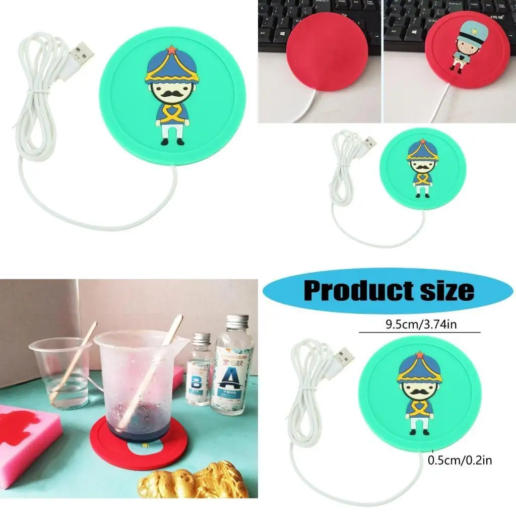 J78F Cartoon USB Coffee Warmer Cup Pad Resin Bubble Remover Mold Heating Silicone Mat Heater for Resin Curing Tools
J78F Cartoon USB Coffee Warmer Cup Pad Resin Bubble Remover Mold Heating Silicone Mat Heater for Resin Curing Tools