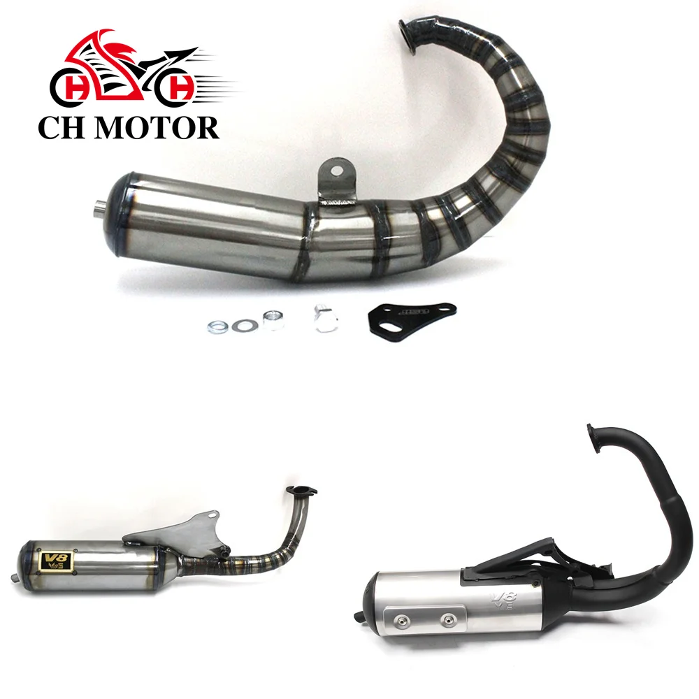 Full Exhaust System for JOG V8 BWS V8 DIO V8 ZX V8 DIO90 RR DIO 26AA ZX 26AA JOG90 Motorcycle V8 exhaust pipe Racing
Full Exhaust System for JOG V8 BWS V8 DIO V8 ZX V8 DIO90 RR DIO 26AA ZX 26AA JOG90 Motorcycle V8 exhaust pipe Racing