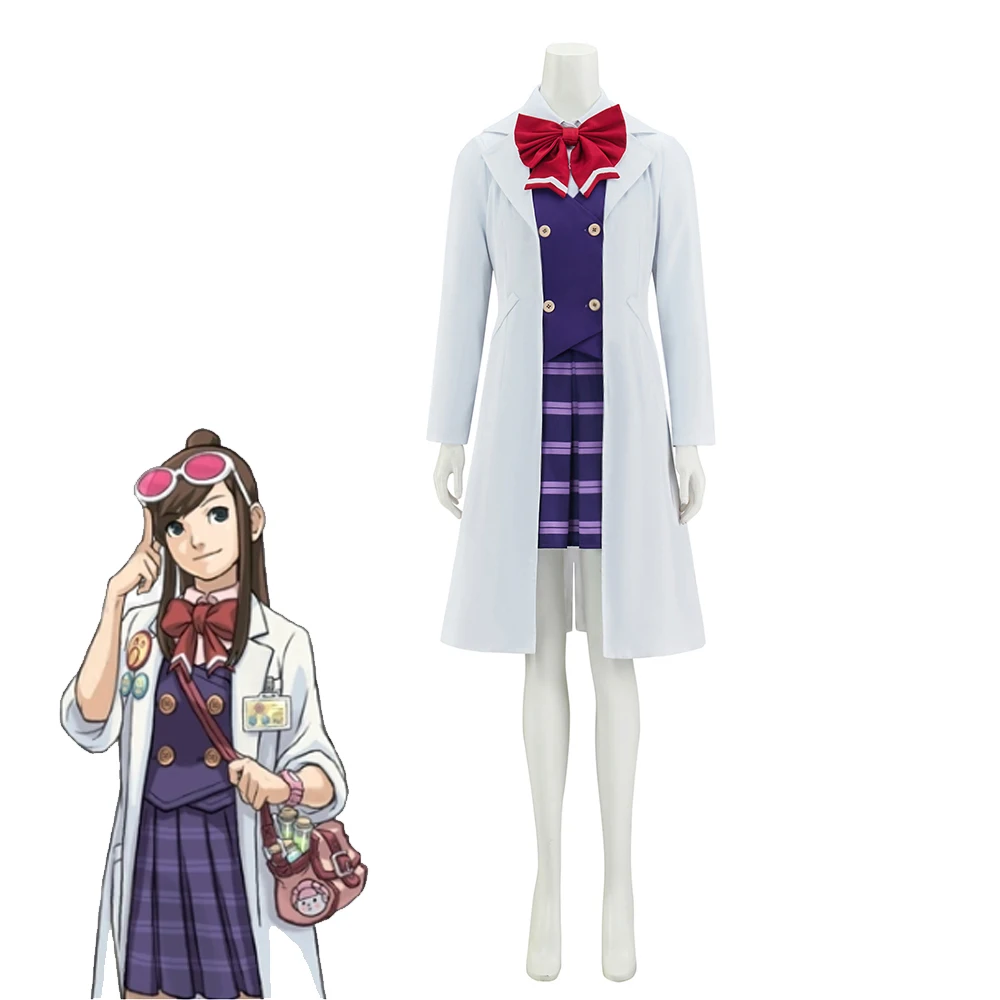 Ace Attorney Ema Skye Косплей Костюм Женская куртка Жилет Юбка Костюм Хэллоуин Вечеринка Cos Show Outfit
Ace Attorney Ema Skye Косплей Костюм Женская куртка Жилет Юбка Костюм Хэллоуин Вечеринка Cos Show Outfit
