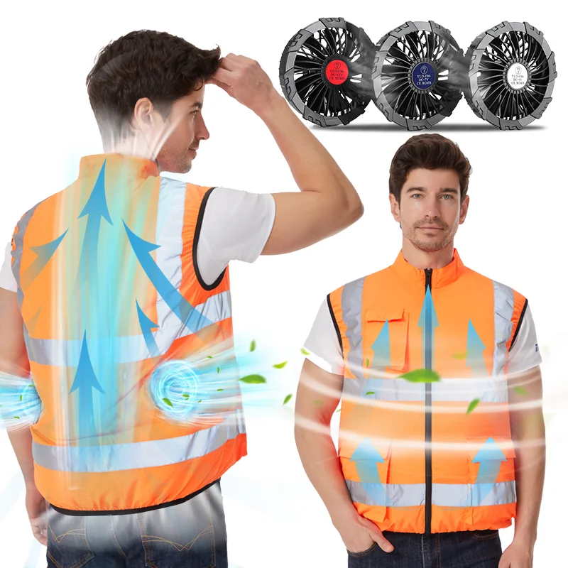 Air Conditioned Workwear Jacket with Fan Summer Cooling Gilets Outdoor Electric Fan Vest
Air Conditioned Workwear Jacket with Fan Summer Cooling Gilets Outdoor Electric Fan Vest