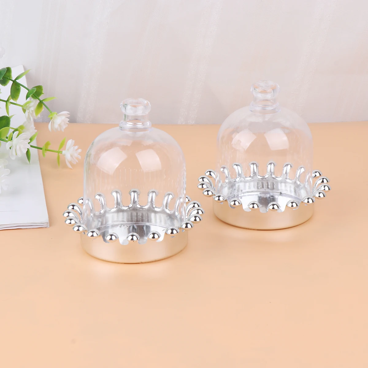 12pcs Portable Cake Carrier Cover Multifunctional Plastic Cloche Server Dessert Stand Transparent Dome Silver Bottom Plate For 
12pcs Portable Cake Carrier Cover Multifunctional Plastic Cloche Server Dessert Stand Transparent Dome Silver Bottom Plate For