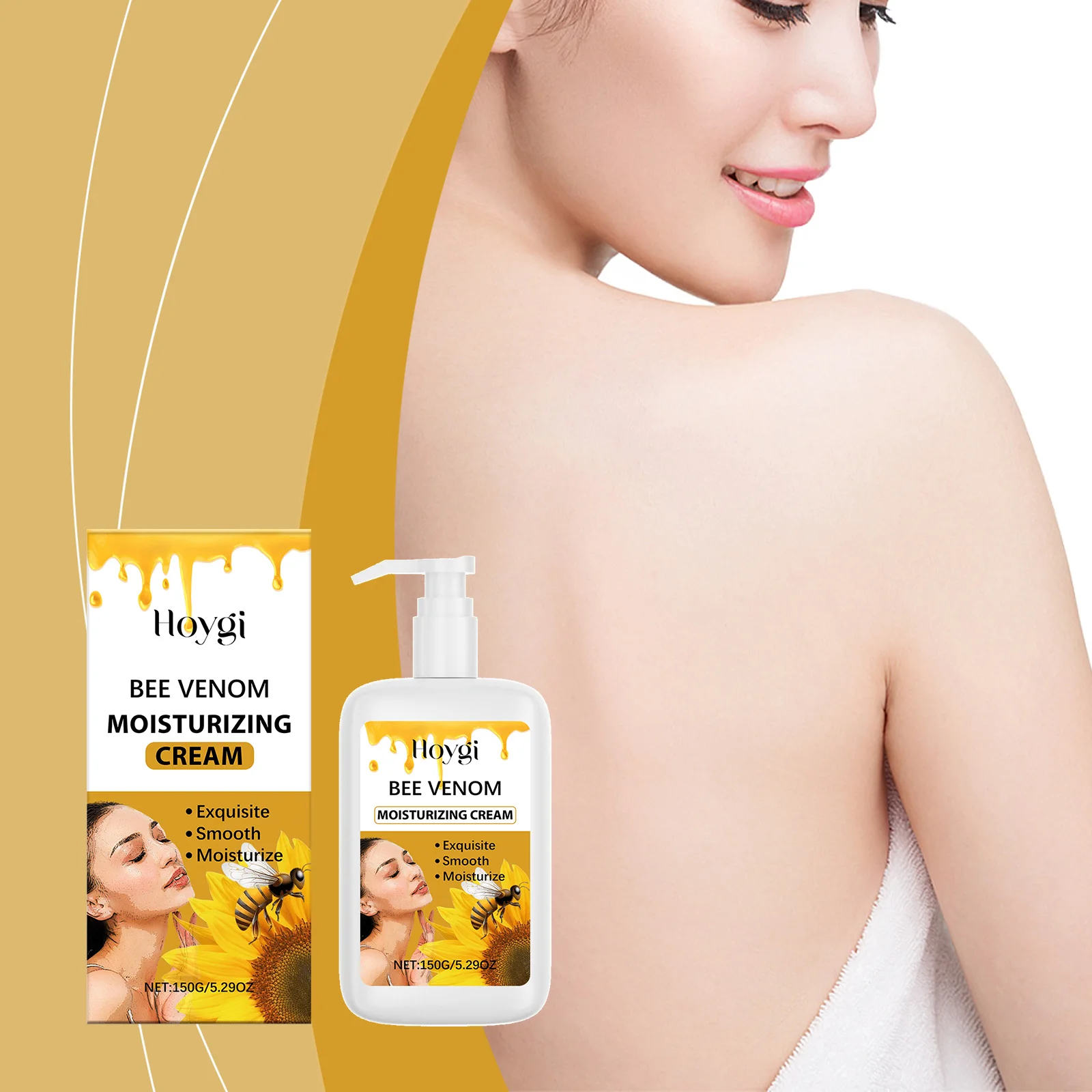 Bee Venom Moisturizing Body Cream Gentle Hydrating Soft Soft and Soft Bodily Skin Apply Cream
Bee Venom Moisturizing Body Cream Gentle Hydrating Soft Soft and Soft Bodily Skin Apply Cream