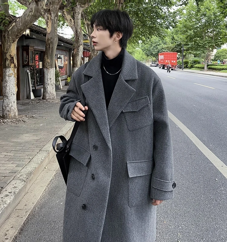 Men Korean Fashion Winter Jacket Coats 2023 Wool Blends Coat Oversized Harajuku Overcoat Male Japanese Streetwear Jackets Q50
Men Korean Fashion Winter Jacket Coats 2023 Wool Blends Coat Oversized Harajuku Overcoat Male Japanese Streetwear Jackets Q50