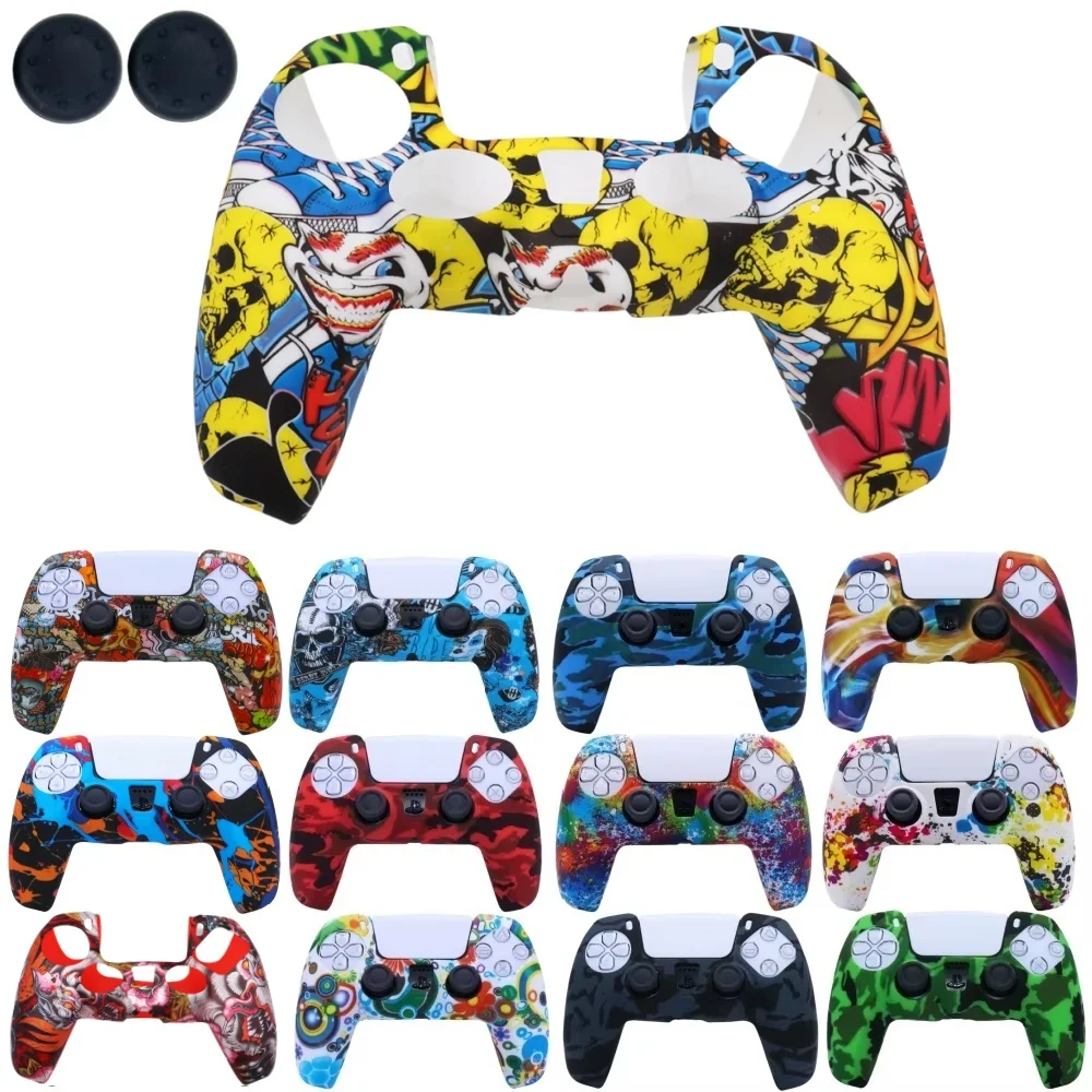 Protective Cover Case For SONY Playstation 5 PS5 Console joystick Controller Silicone Anti-slip Cases With Thumb Stick Grip Caps
Protective Cover Case For SONY Playstation 5 PS5 Console joystick Controller Silicone Anti-slip Cases With Thumb Stick Grip Caps