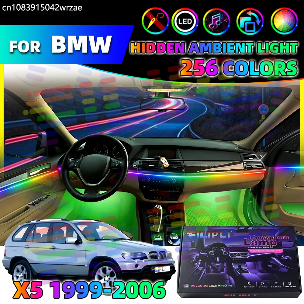 For BMW X5 E53 10 in 1 Car Interior Ambient Lights Strips Breathing Lighting Kit App Control Auto Decorative Lamp Symphony Acryl
For BMW X5 E53 10 in 1 Car Interior Ambient Lights Strips Breathing Lighting Kit App Control Auto Decorative Lamp Symphony Acryl