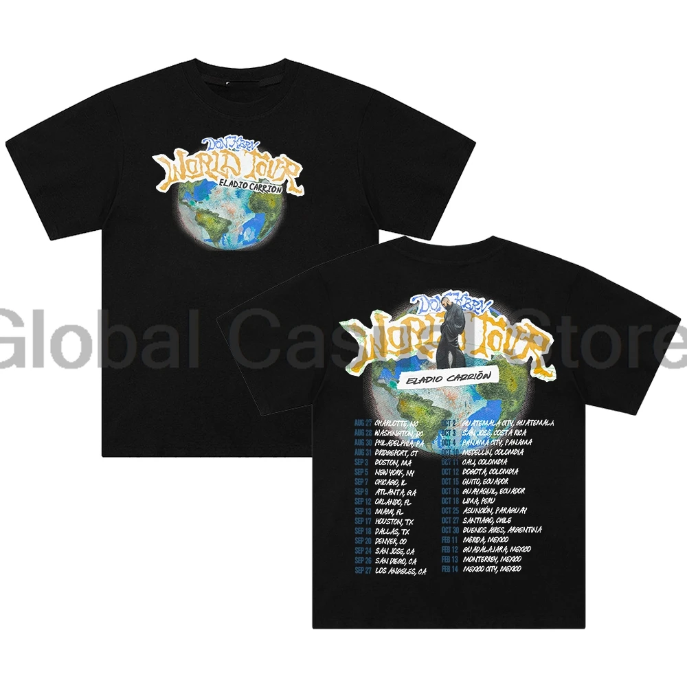 Eladio Carrion Don Kbrn World Tour 2025 T-shirt Crewneck Short Sleeve Cotton Tee Women Men Streetwear Tops
Eladio Carrion Don Kbrn World Tour 2025 T-shirt Crewneck Short Sleeve Cotton Tee Women Men Streetwear Tops