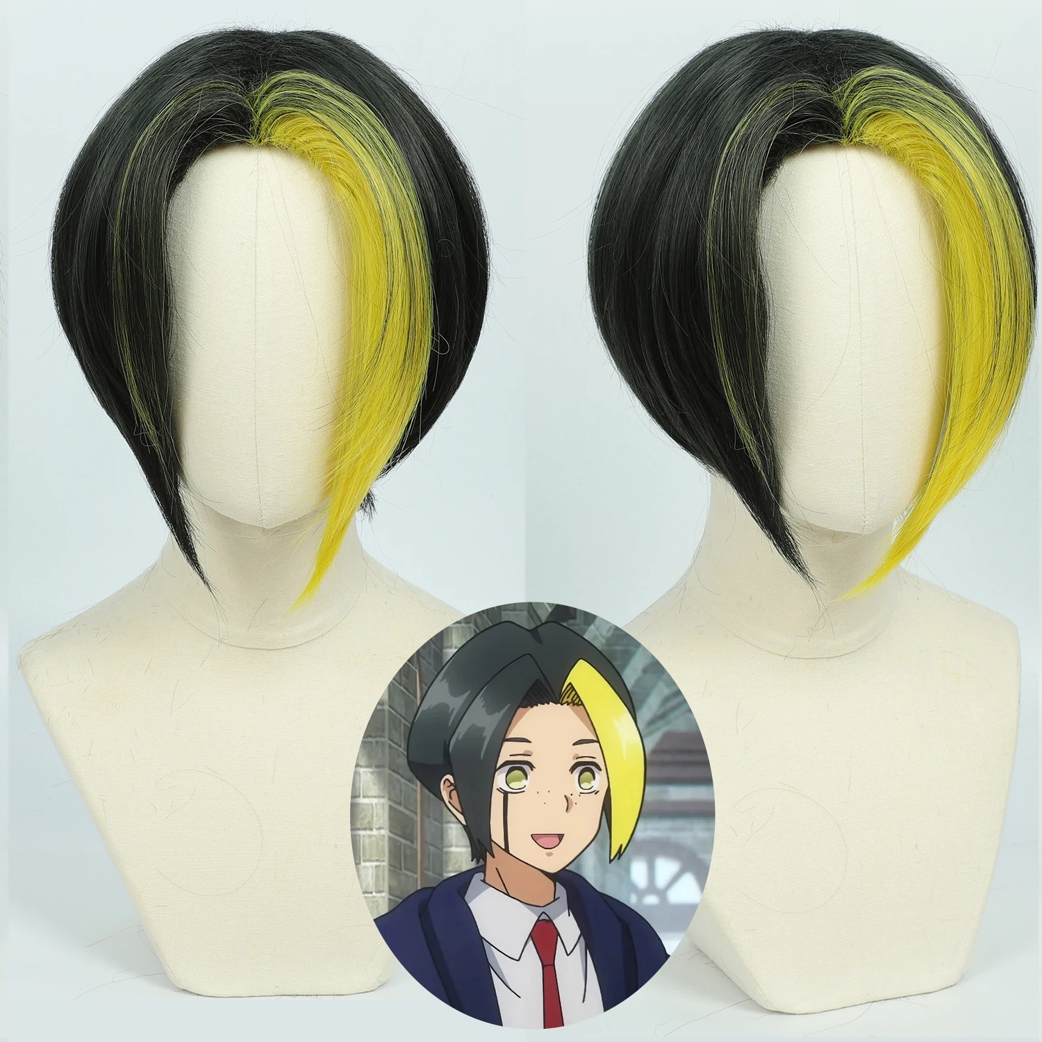 Cosplay Wig Mashle: Magic and Muscles Anime Wig Finn Ames Short Dark-green with Yellow Ombre Synthetic Anime Game Role-Play Wig
Cosplay Wig Mashle: Magic and Muscles Anime Wig Finn Ames Short Dark-green with Yellow Ombre Synthetic Anime Game Role-Play Wig