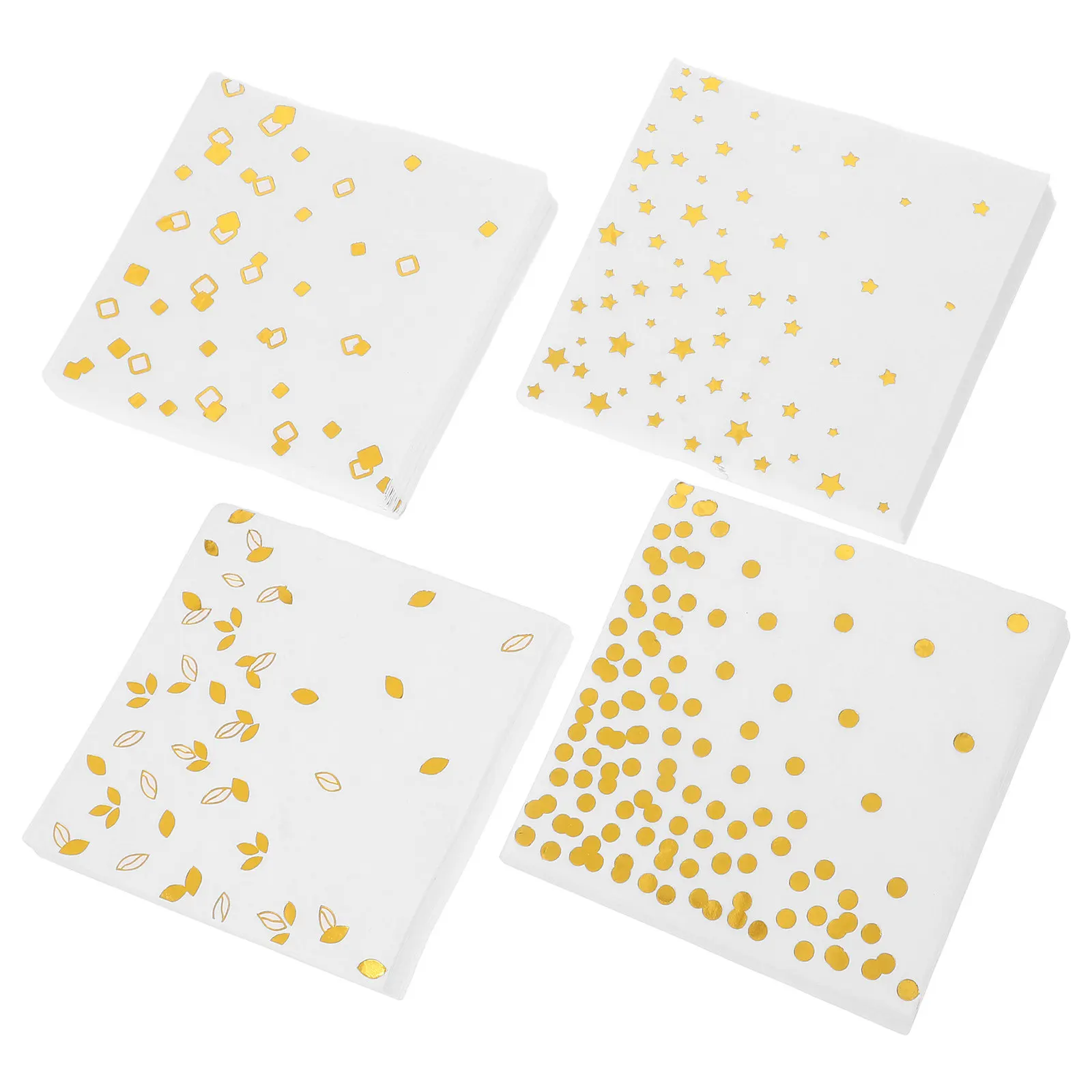 Gold Foil Paper Napkins White and Gold Elegant Disposable Hand Towels for Birthday Wedding Party Dinner Reception Decoration
Gold Foil Paper Napkins White and Gold Elegant Disposable Hand Towels for Birthday Wedding Party Dinner Reception Decoration