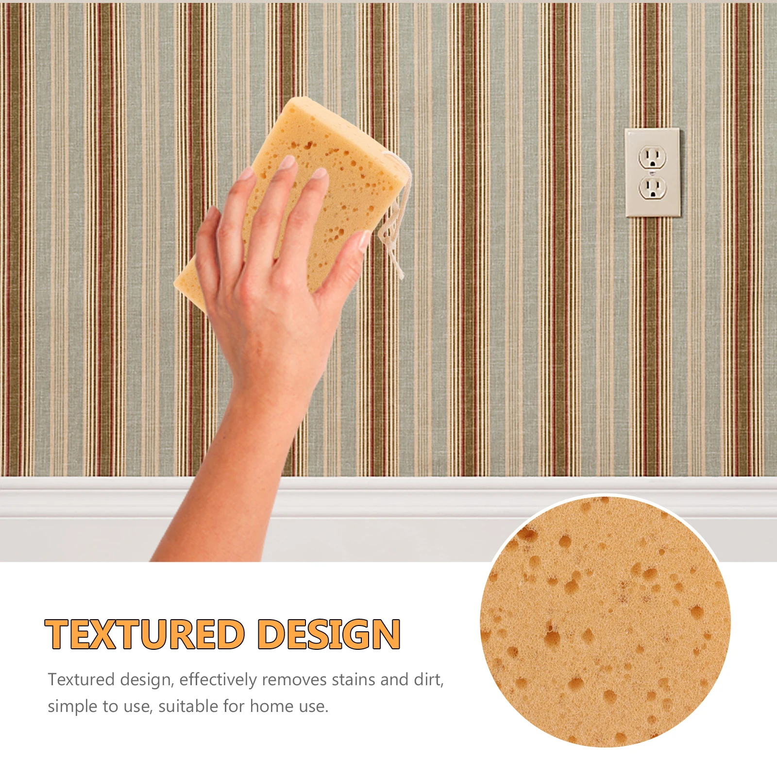 3 Pcs Textured Cleaning Sponge Removable Wall Repair Painting Drywall Shower Palm Fine Texture Multifunctional Home
3 Pcs Textured Cleaning Sponge Removable Wall Repair Painting Drywall Shower Palm Fine Texture Multifunctional Home