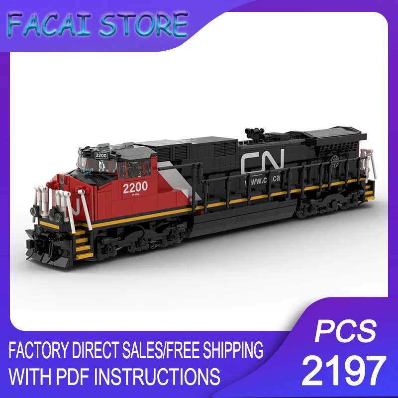Railway Train Model Moc Building Bricks Modular CN C44-9W Train Model Technology Blocks Christmas DIY Toy Construction Gifts
Railway Train Model Moc Building Bricks Modular CN C44-9W Train Model Technology Blocks Christmas DIY Toy Construction Gifts