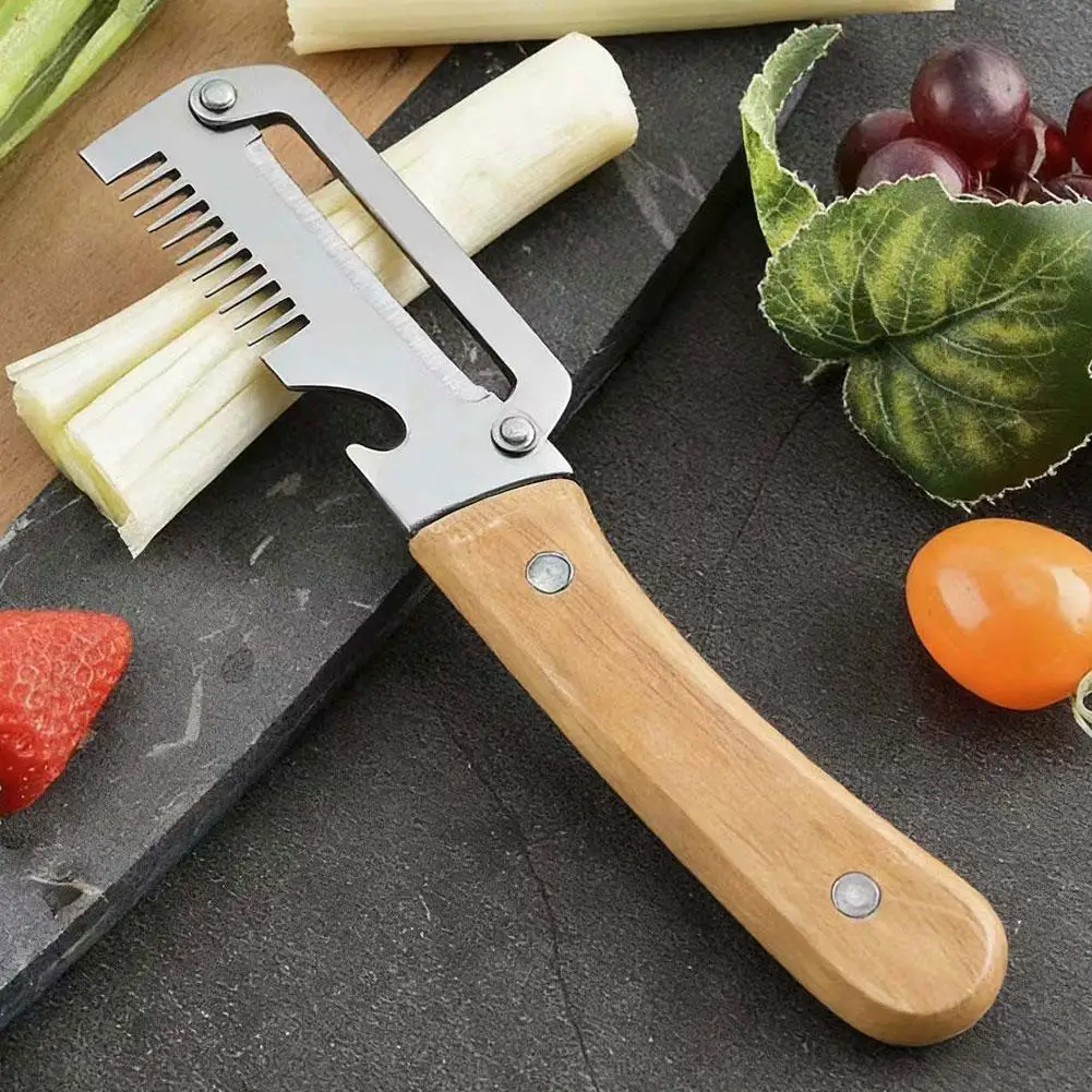 2-in-1 Paring Knife Ergonomic Wood Handle Knife Vegetable Peeler With Ergonomic Handle For Peeling And Slicing Fruits Smooth
2-in-1 Paring Knife Ergonomic Wood Handle Knife Vegetable Peeler With Ergonomic Handle For Peeling And Slicing Fruits Smooth