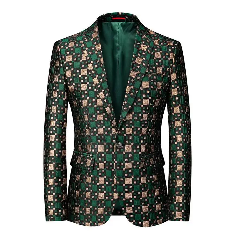 Colorful Men's Fashion Suit Personalized Stage Performance Banquet Business Casual Small Suit Men's Single Row One Button
Colorful Men's Fashion Suit Personalized Stage Performance Banquet Business Casual Small Suit Men's Single Row One Button