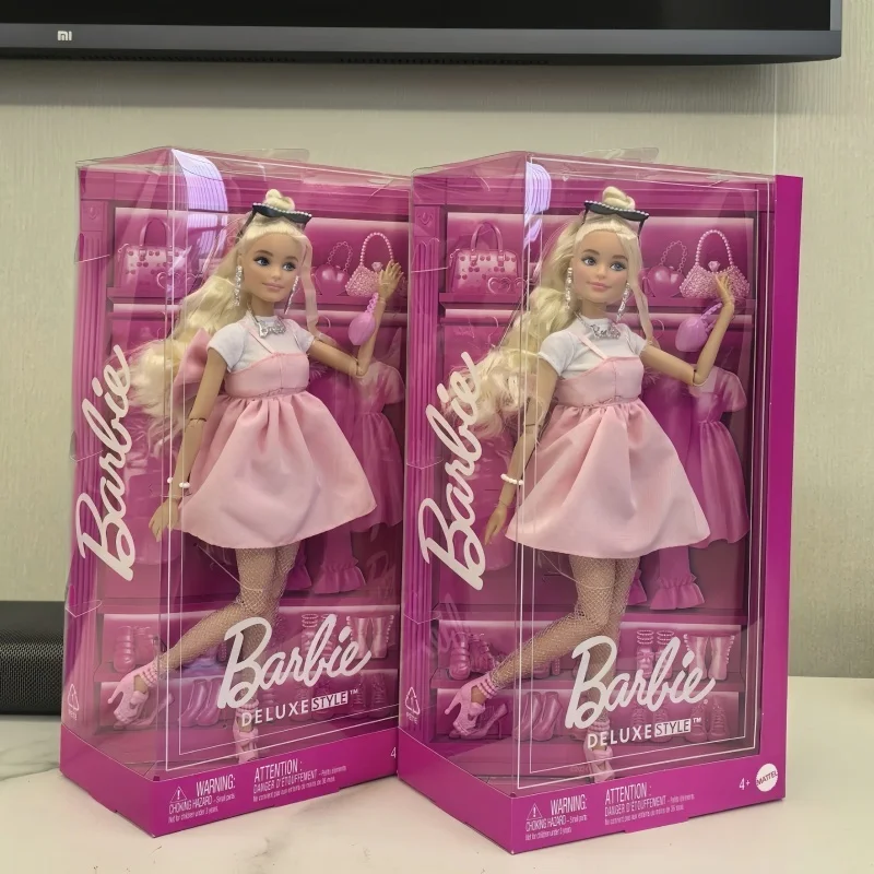Genuine Barbie Deluxe Style Dolls Pink Dress Outfit Blond Hair Knot Bow Accessories Toys For Girls Sweet Birthday Gift In Stock
Genuine Barbie Deluxe Style Dolls Pink Dress Outfit Blond Hair Knot Bow Accessories Toys For Girls Sweet Birthday Gift In Stock