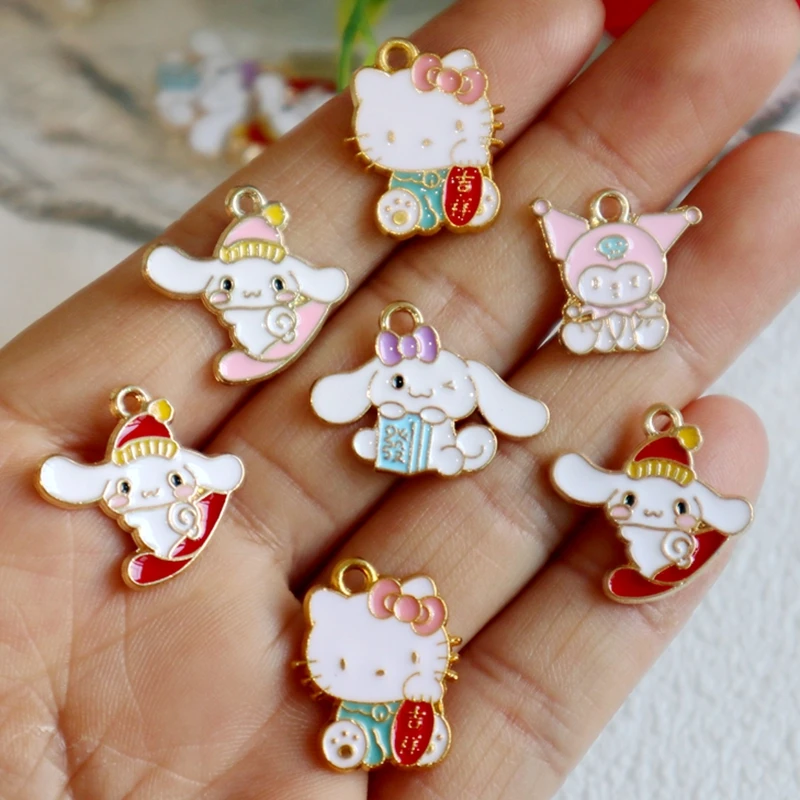 10PCS Sanrio Kuromi Cartoon Anime Metal Pendant Hello Kitty Alloy Charms DIY Handmade Jewelry Components Decoration Accessories
10PCS Sanrio Kuromi Cartoon Anime Metal Pendant Hello Kitty Alloy Charms DIY Handmade Jewelry Components Decoration Accessories