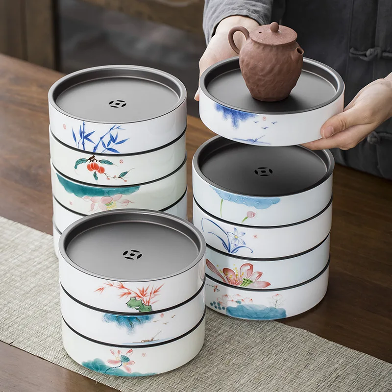 Hand painted ceramic pot bearing dry brewing table ceramic kung fu tea set pot tray tea tray tea ceremony accessories
Hand painted ceramic pot bearing dry brewing table ceramic kung fu tea set pot tray tea tray tea ceremony accessories