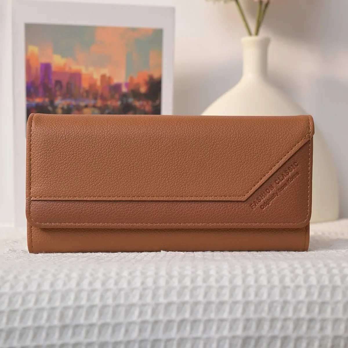 Korean version of color matching wallet, women's long wallet, women's wallet,mobile phone bag, card bag, student wallet.
Korean version of color matching wallet, women's long wallet, women's wallet,mobile phone bag, card bag, student wallet.
