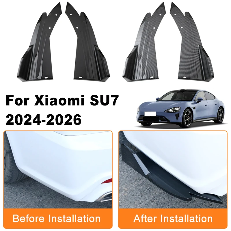 Car Rear Bumper Spoiler Lip Diffuser Side Skirt Splitter Wrap Angle Anti-Crash Protection Trim For Xiaomi SU7 2024-2026 2025
Car Rear Bumper Spoiler Lip Diffuser Side Skirt Splitter Wrap Angle Anti-Crash Protection Trim For Xiaomi SU7 2024-2026 2025
