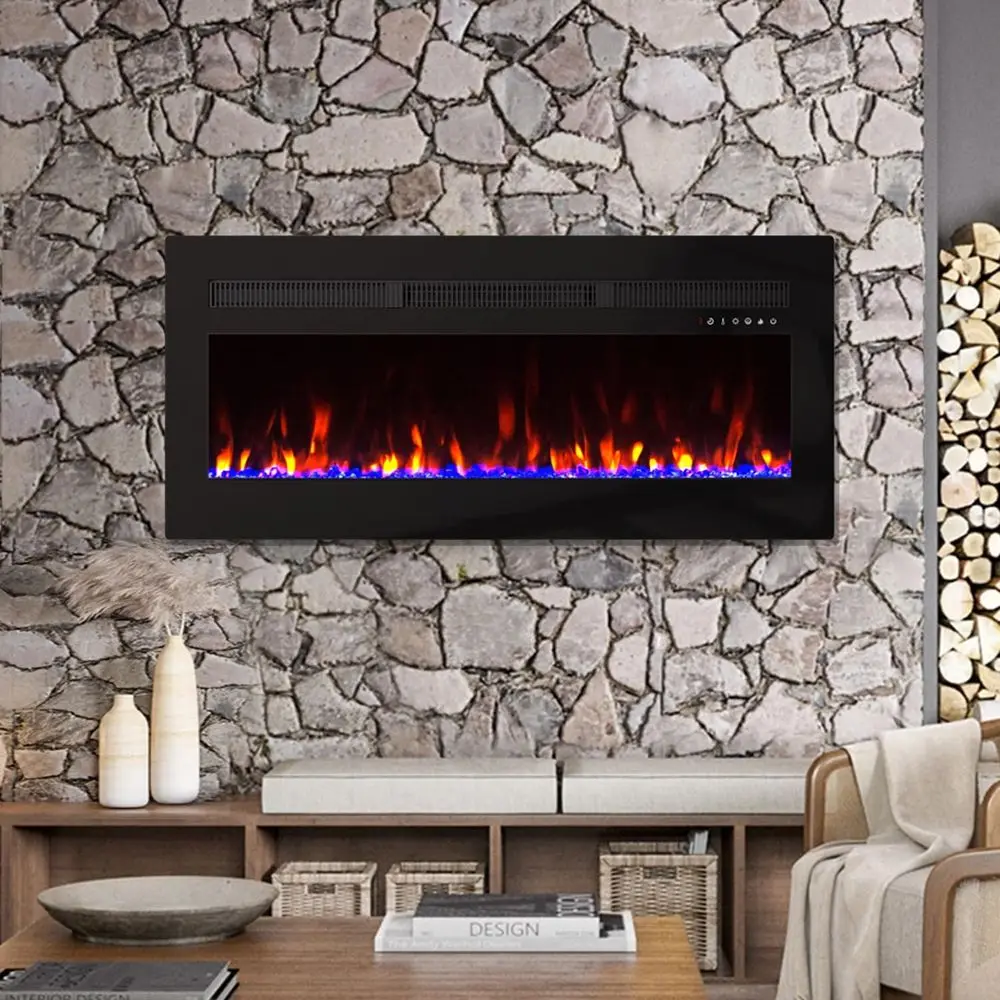 5000 BTU Wall-Mounted Electric Fireplace Insert with Timer, Touch/Remote Control, Adjustable Flame Color & Speed, 50
5000 BTU Wall-Mounted Electric Fireplace Insert with Timer, Touch/Remote Control, Adjustable Flame Color & Speed, 50