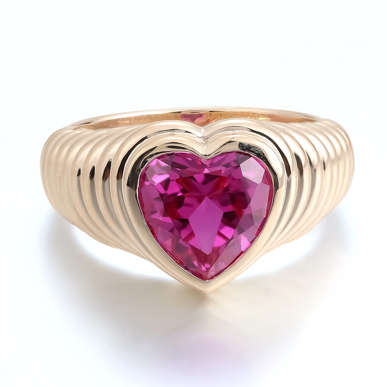 Provence jewelry 10K 14k Gold Rings Lab Grown Sapphire Rubellite With Heart Cut for Women Trendy Customized Gift
Provence jewelry 10K 14k Gold Rings Lab Grown Sapphire Rubellite With Heart Cut for Women Trendy Customized Gift
