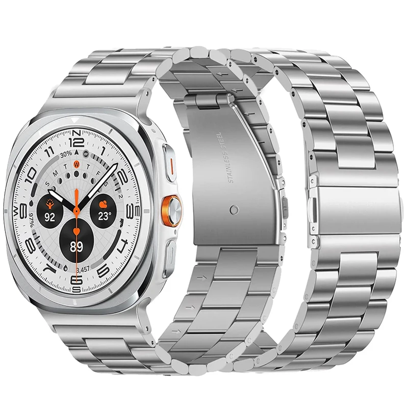 For Samsung Galaxy Watch Ultra 2025 Stainless Steel Watchband For samsung galaxywatch 7ultra 47mm Metal Strap Curved end adapter
For Samsung Galaxy Watch Ultra 2025 Stainless Steel Watchband For samsung galaxywatch 7ultra 47mm Metal Strap Curved end adapter