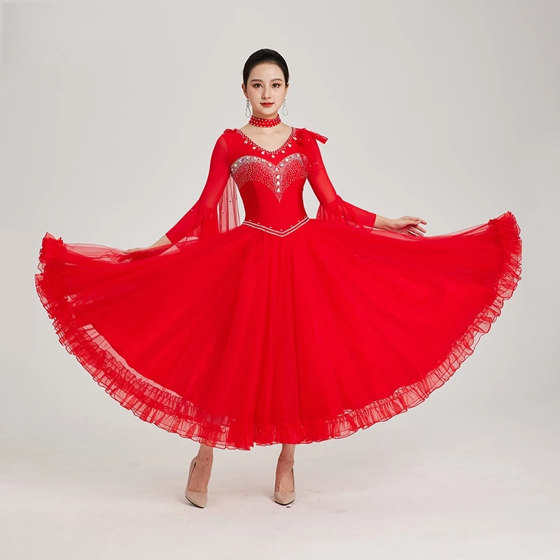 2026 New Ballroom Dance Competition Dresses For Women Modern Dance Dress Costumes Standard Tango Party Waltz Dance Dress
2026 New Ballroom Dance Competition Dresses For Women Modern Dance Dress Costumes Standard Tango Party Waltz Dance Dress
