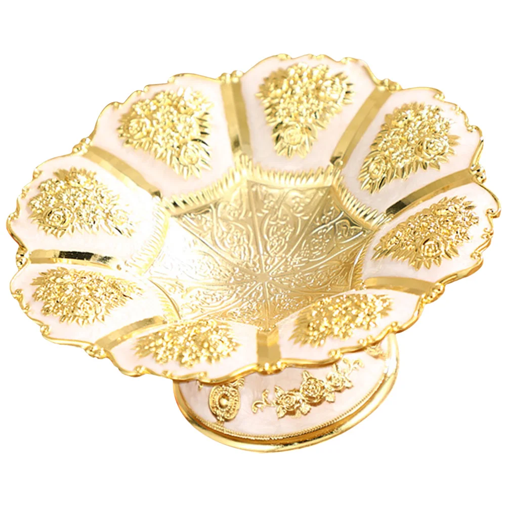 Golden Alloy Fruit Plate for Fruits Tray Snacks Dessert Decorative Candy Holder Metal Food Serving Cake Stand Display
Golden Alloy Fruit Plate for Fruits Tray Snacks Dessert Decorative Candy Holder Metal Food Serving Cake Stand Display