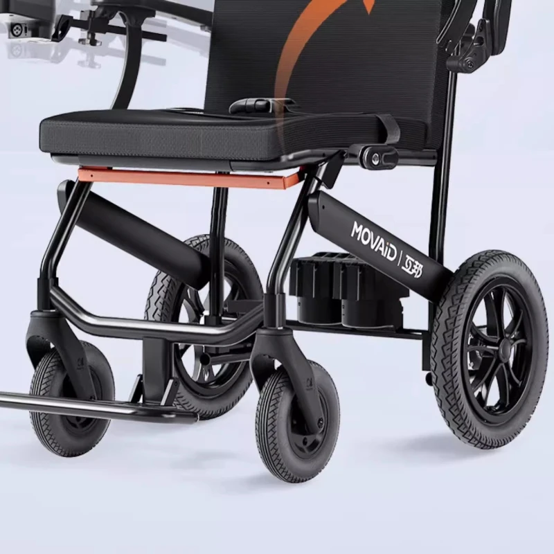 Carbon fiber electric wheelchair for the elderly Intelligent folding lightweight scooter Small
Carbon fiber electric wheelchair for the elderly Intelligent folding lightweight scooter Small
