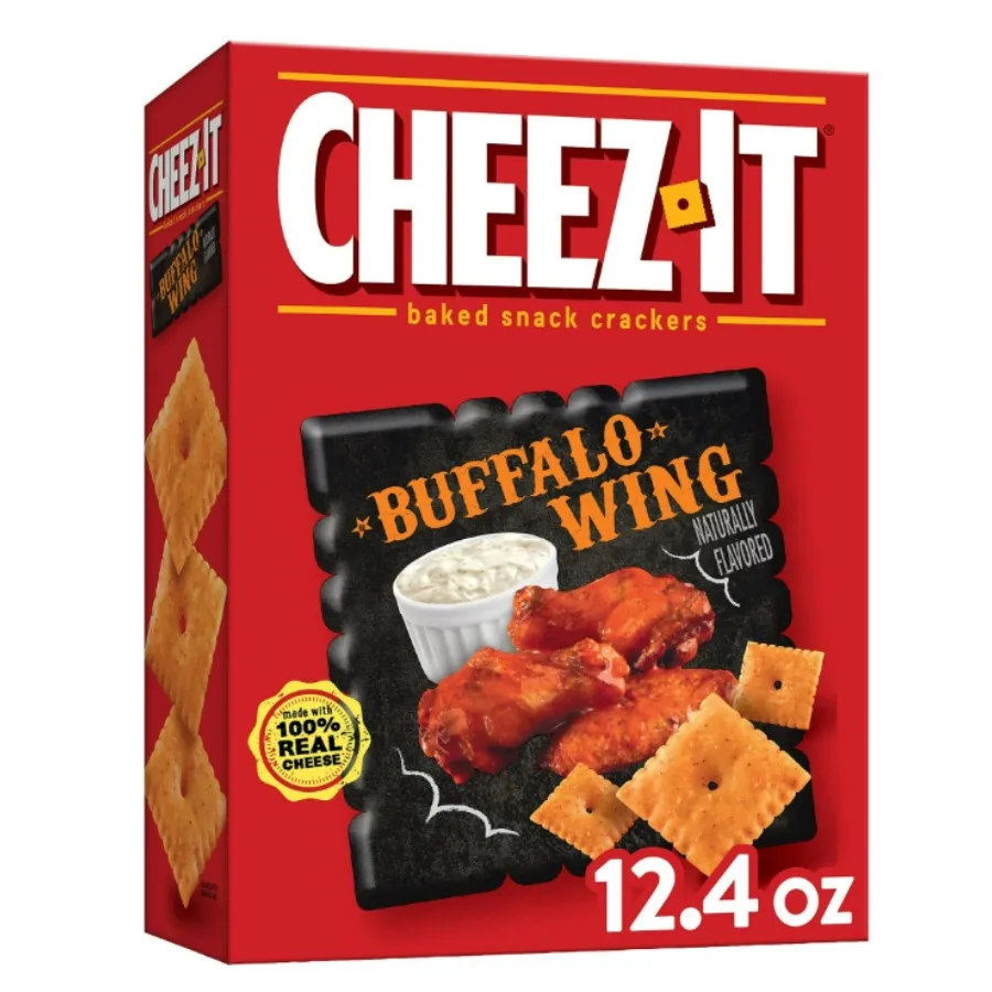 Крекеры Cheez-It Buffalo Wing Cheese Крекеры для запеченных закусок 12,4 унции
Крекеры Cheez-It Buffalo Wing Cheese Крекеры для запеченных закусок 12,4 унции