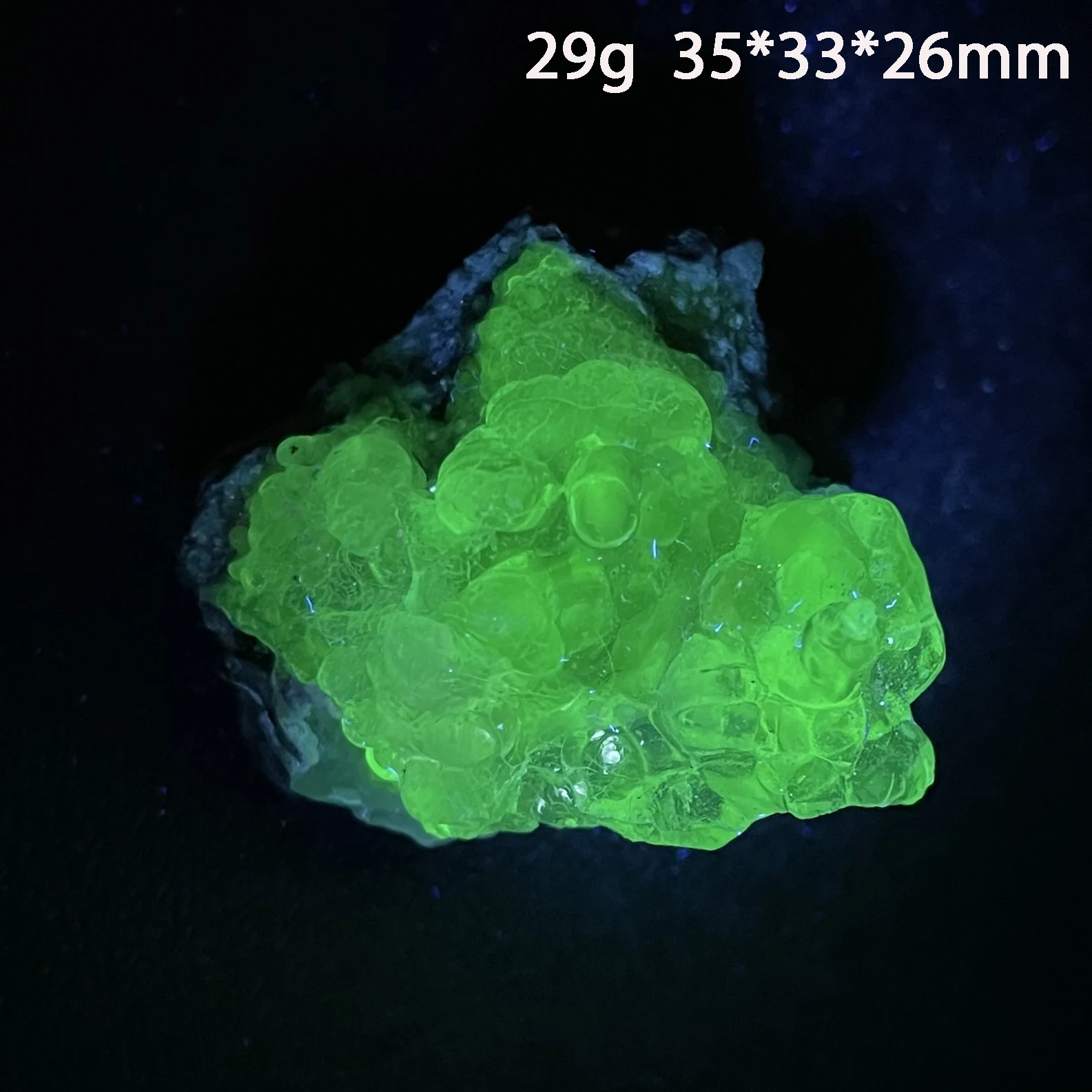 Natural Raw Quartz Hyalite Crystal Stone Fluorescence Effect Mineral Specimen Rock Home Decoration Gift, Healing
Natural Raw Quartz Hyalite Crystal Stone Fluorescence Effect Mineral Specimen Rock Home Decoration Gift, Healing