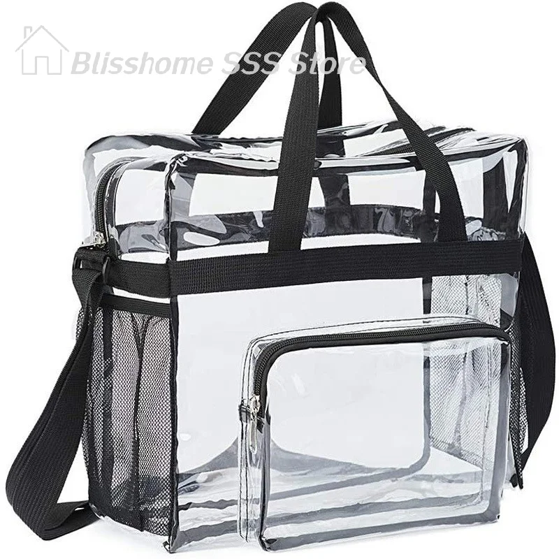 【S】Large Capacity PVC Transparent Bag Portable Washing Bag Clear Tote Multi Pocket Handbag for Home Use Durable Material
【S】Large Capacity PVC Transparent Bag Portable Washing Bag Clear Tote Multi Pocket Handbag for Home Use Durable Material