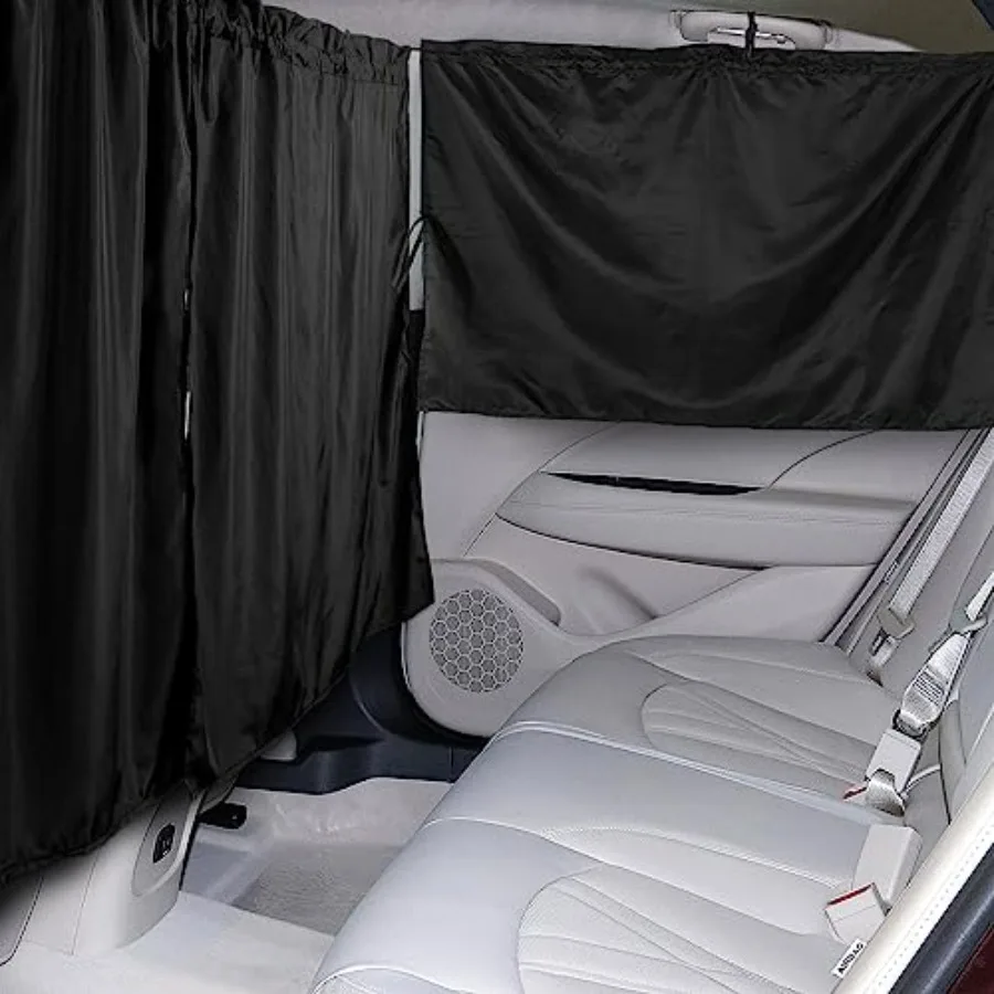 Set of 3 Car Privacy Curtains - 95% Light Blocking Fabric Rear Seat and Side Windows Divider Curtain Baby Shades, Wide Sedan SU
Set of 3 Car Privacy Curtains - 95% Light Blocking Fabric Rear Seat and Side Windows Divider Curtain Baby Shades, Wide Sedan SU
