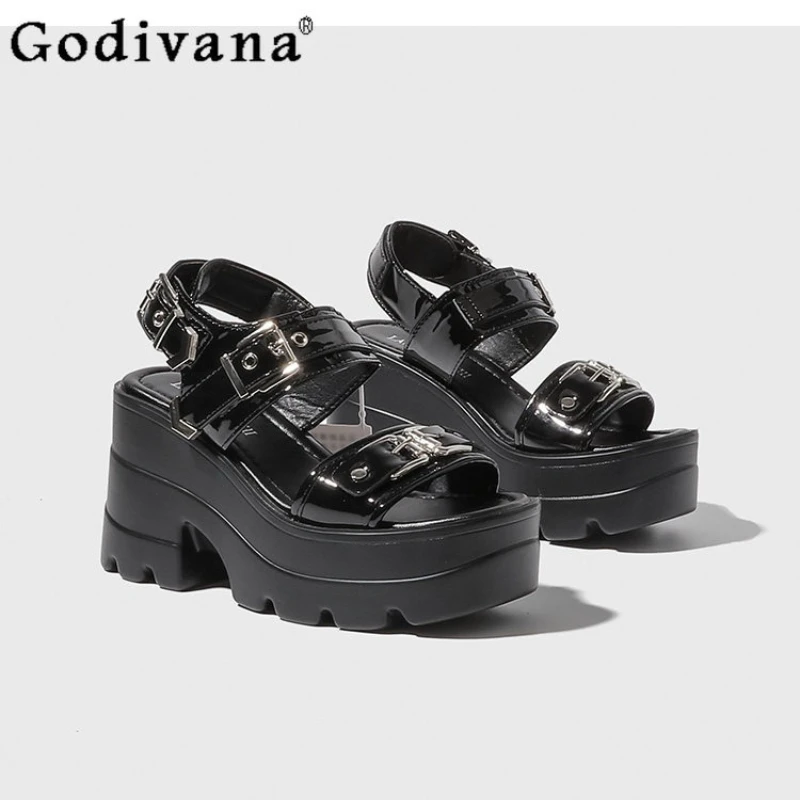 Y2k Subculture Japanese Original Lolita Heightening Open-toed Sandals Sweet Cool Girl Versatile Platform Muffin Shoes
Y2k Subculture Japanese Original Lolita Heightening Open-toed Sandals Sweet Cool Girl Versatile Platform Muffin Shoes