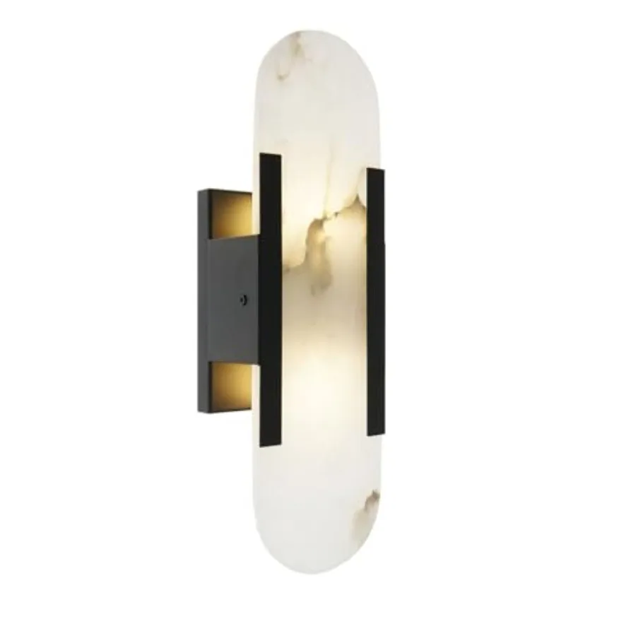 Alabaster Wall Sconces, 13.7in Natural Stone Wall Lamp, Indoor Sconce, G4 3000K Warm Light Marble Wall Light for Bedrooms, Livi
Alabaster Wall Sconces, 13.7in Natural Stone Wall Lamp, Indoor Sconce, G4 3000K Warm Light Marble Wall Light for Bedrooms, Livi