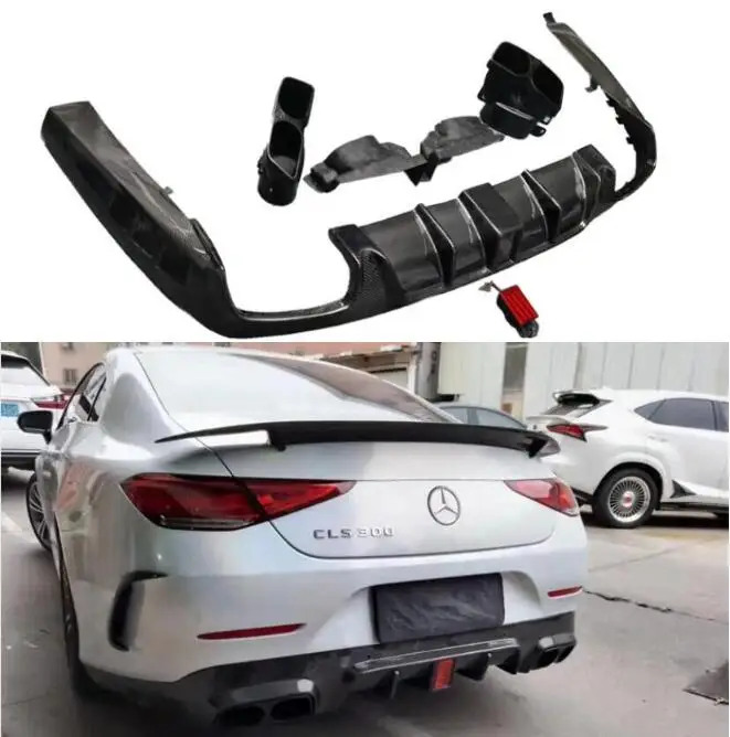 Real Forged Carbon Fiber Rear Bumper Trunk Diffuser Spoiler With Exhaust Tips For Benz W257 CLS260 300 350 CLS53 AMG 2018-2023
Real Forged Carbon Fiber Rear Bumper Trunk Diffuser Spoiler With Exhaust Tips For Benz W257 CLS260 300 350 CLS53 AMG 2018-2023