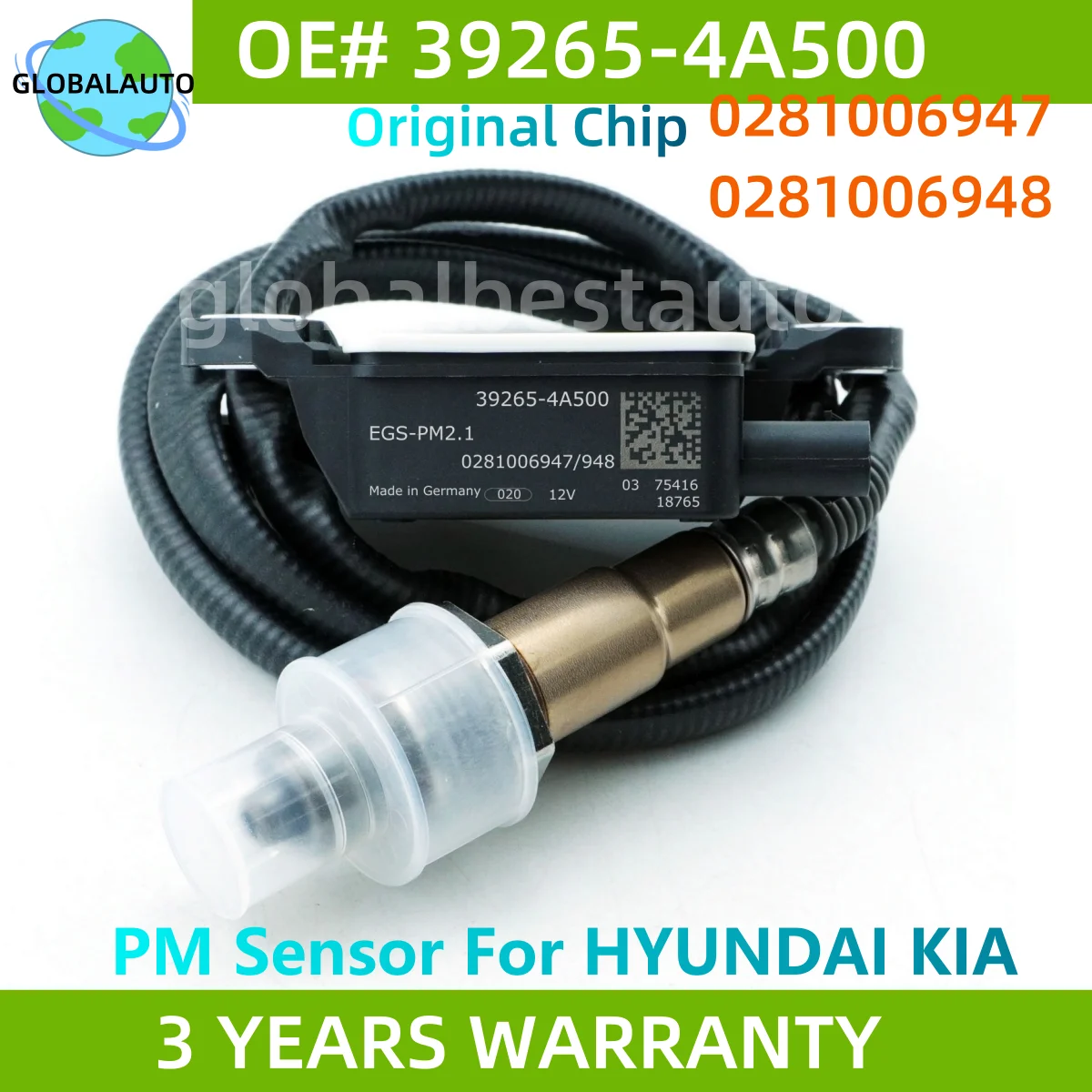 39265-4A500 0281006947/948 Новый датчик твердых частиц (PM-сенсор) для KIA BONGO III 2016-2019 2.5L DIESEL 392654A500
39265-4A500 0281006947/948 Новый датчик твердых частиц (PM-сенсор) для KIA BONGO III 2016-2019 2.5L DIESEL 392654A500