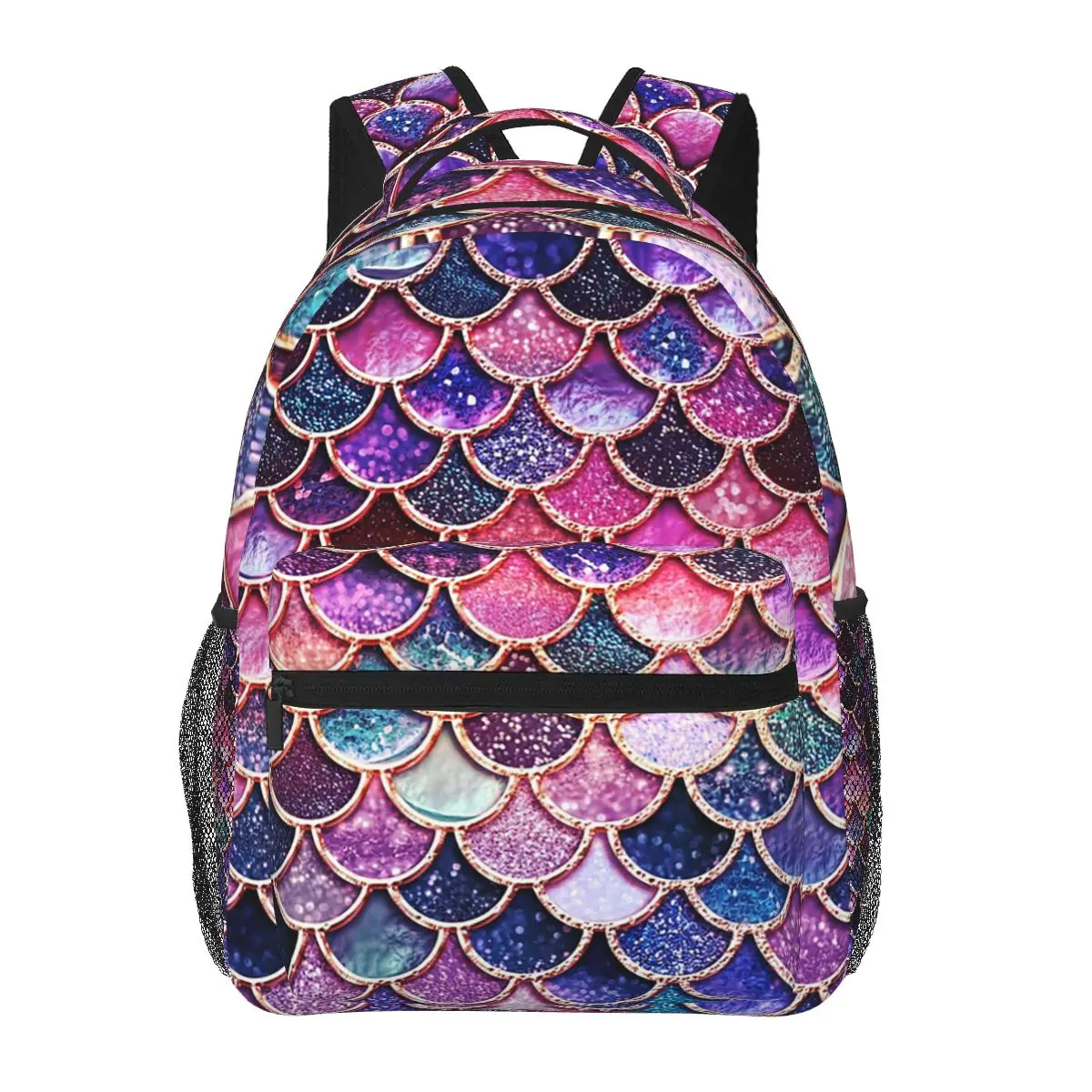 Pink Sparkle Mermaid Scales Backpack Daypack Large Capacity Children BookBag School Bag Shoulder Bags for Men Women
Pink Sparkle Mermaid Scales Backpack Daypack Large Capacity Children BookBag School Bag Shoulder Bags for Men Women