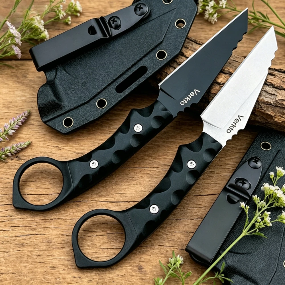 EDC Универсальный нож для активного отдыха и альпинизма с прямым лезвием и чехлом Verkto, высококачественный портативный кухонный нож для фруктов с кольцом на рукоятке
EDC Универсальный нож для активного отдыха и альпинизма с прямым лезвием и чехлом Verkto, высококачественный портативный кухонный нож для фруктов с кольцом на рукоятке
